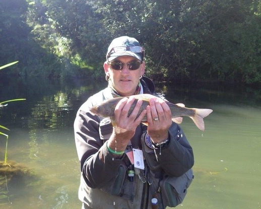Fly fishing on the River Coln